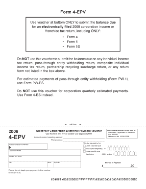 Wisconsin Epv Form