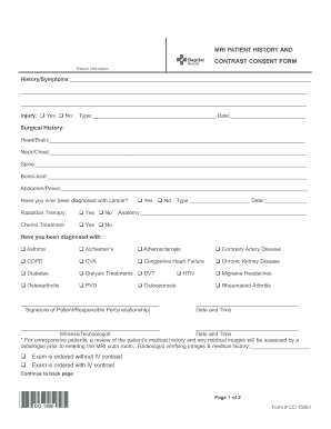 Mri Consent Form Sample