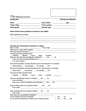 Check List Vestibular  Form