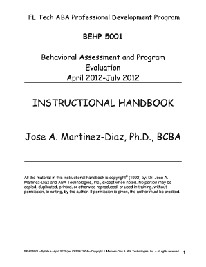 Behp 5001 Syllabus Form