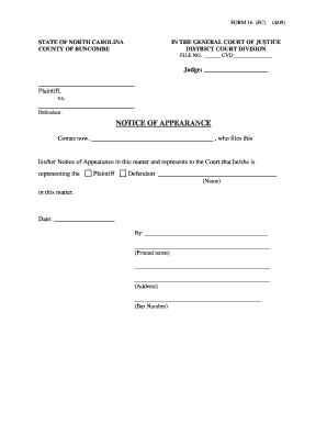  Notice of Appearance PDF 2009