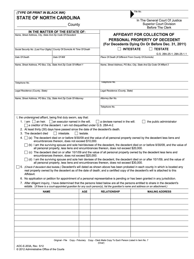 Aoc E 203  Form