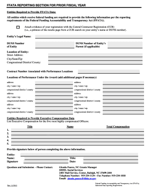 Ffata Reporting Template  Form