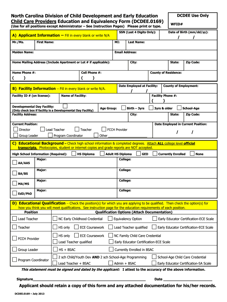  Dcdee Forms 2013