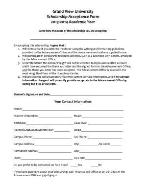How to Fill Up Scholarship Form