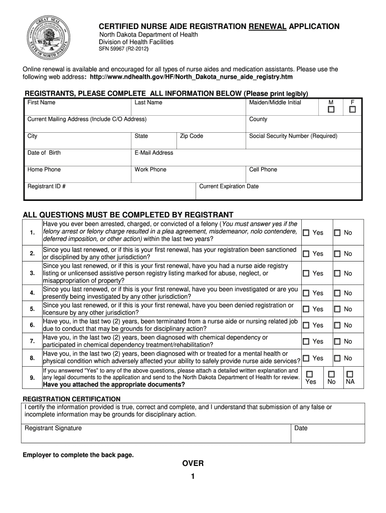 Psi Cna Renewal Form