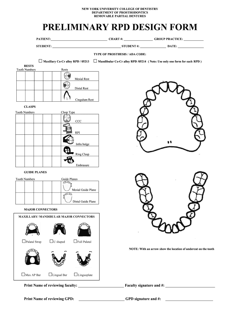 Rpd Design Online  Form