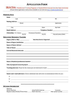 Stanford Acceptance Letter PDF  Form