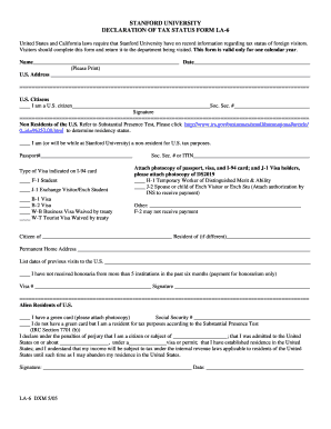 Application Form to University