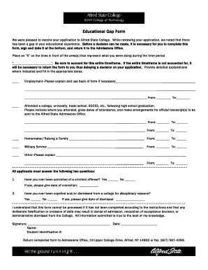 How to Obtain a Copy of Your Alfred State TranscriptAlfred  Form