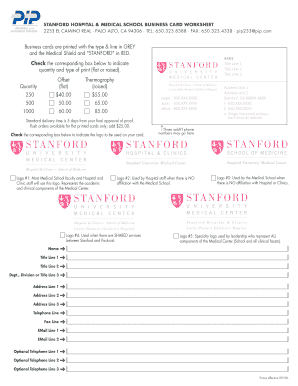 Visiting Card  Form