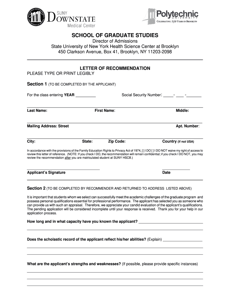 Suny Downstate Volunteer  Form
