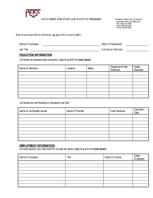 ACICS Form 2 Sullivan