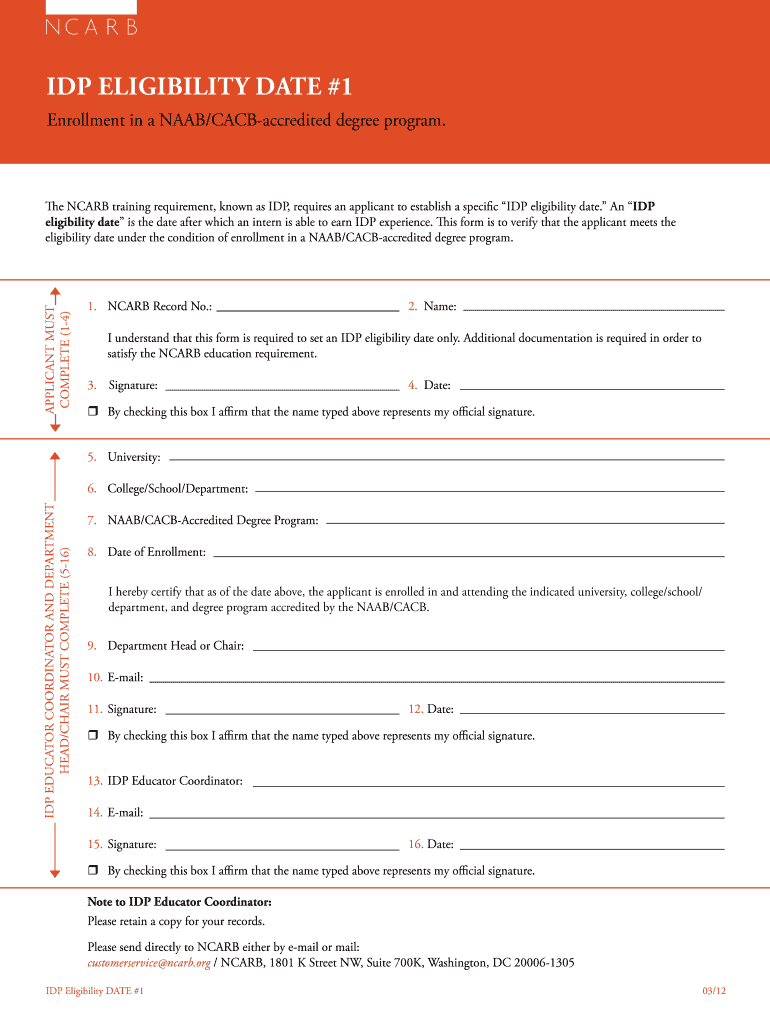  Idp Eligibility 2012-2024