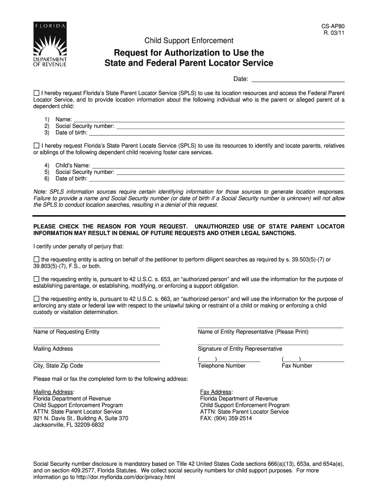 Get and Sign Florida Child Support Payments 2011-2022 Form