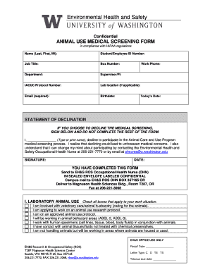 Information Health Form