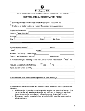 Service Dog Certification Download Fill Out And Sign Printable Pdf Template Signnow