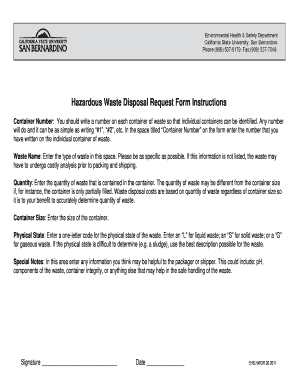 Sample Request Letter for Waste Disposal  Form