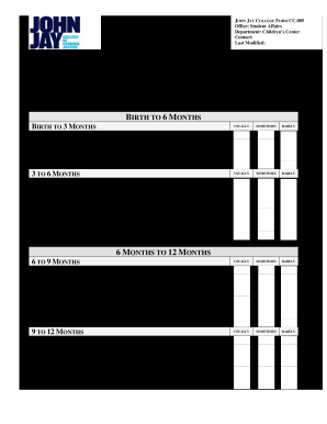 Infant Observation Form