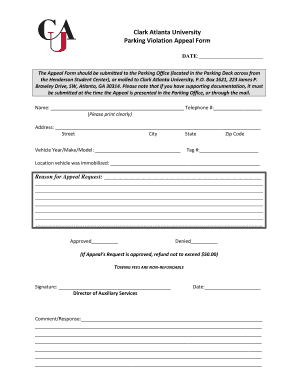 Parking Violation Forms