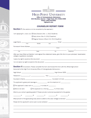Nc Counselor Evaluation Documents Form