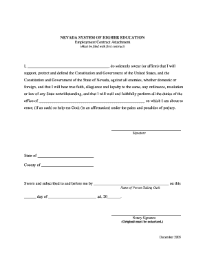 Oath Form PDF