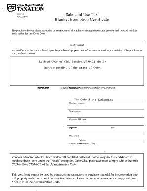  Filling Out Ohio Tax Exempt Form 2015