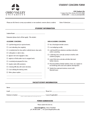 Concern Form