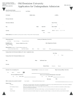 Odu Admissions Phone Number Form