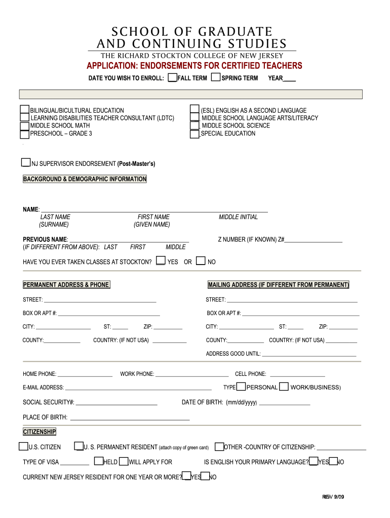  Ldtc Stockton Form 2009-2024