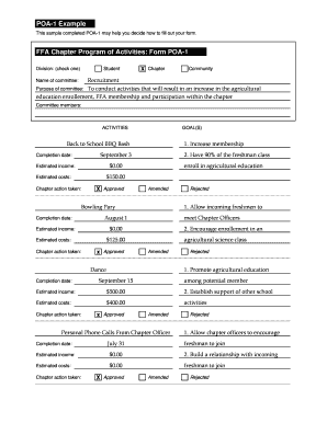 Ffa Poa Template  Form