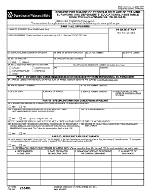 Va Form 22 5495 PDF