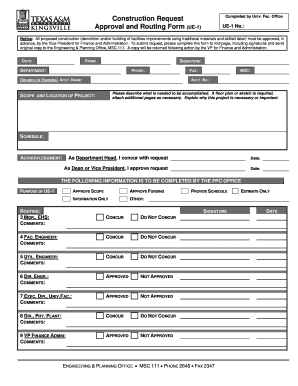 Request for Approval Construction  Form