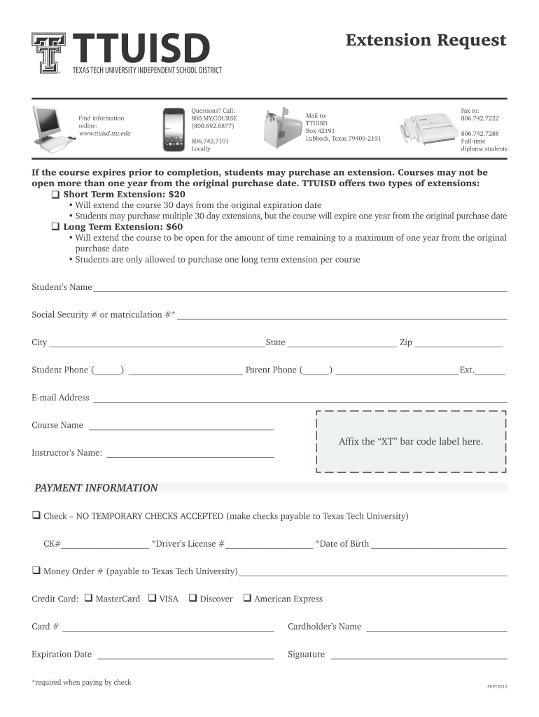 Get and Sign Ttuisd 2013-2022 Form
