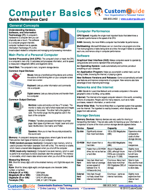 Computer Basic Sheet Form