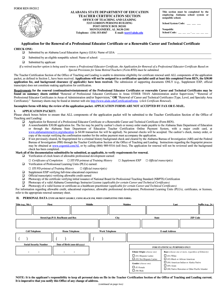  Alabama Board of Professional Counseling Application to Register for Counseling 2012-2024