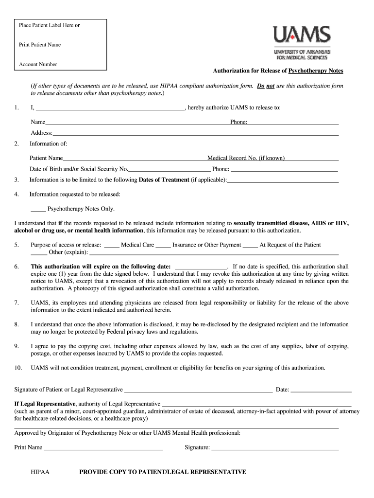 Hippa Telepsychiatry Program  Form