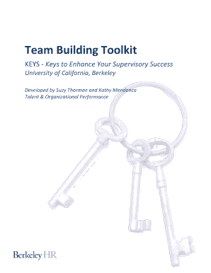 Team Building Toolkit KEYS Human Resources at UC Berkeley Hrweb Berkeley  Form