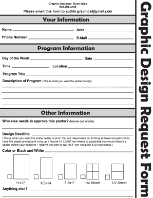 Design Request Form Template Excel
