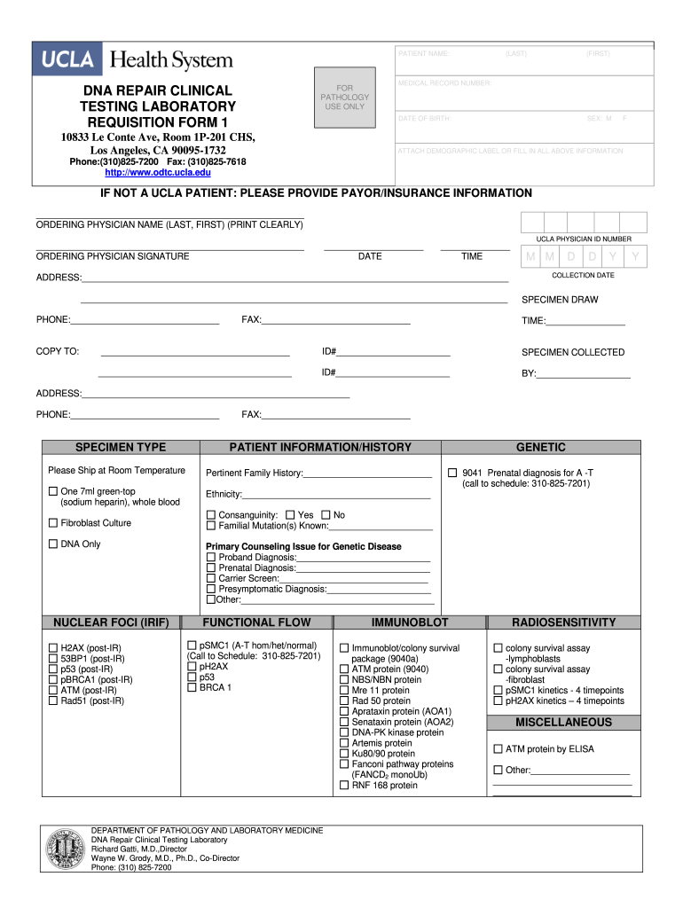 Dna Test PDF Forms