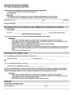 Employee Relationship Declaration Form