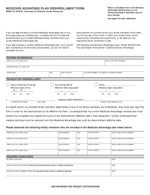 Atena Healthcare Disenrollment Froms  Form