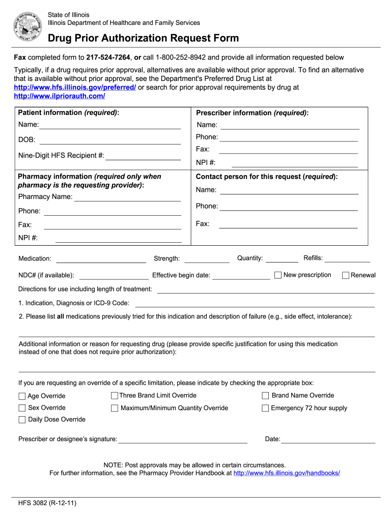  Hfs Prior Approval Form 2011