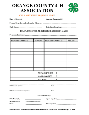 Club Cash Advance Form Pub