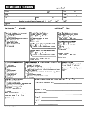 Crisis Intervention Section Form