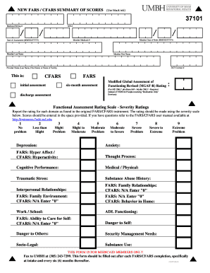 Cfars  Form