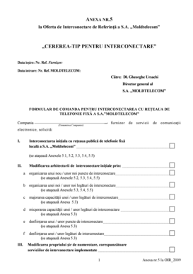 Cerere Reziliere Contract Moldtelecom  Form