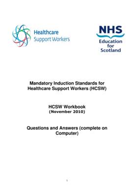 Nhs Hcsw Workbook Answers  Form