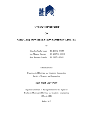 Internship Report PDF  Form