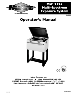 MSP 2125 Multi Spectrum Exposure System  Form